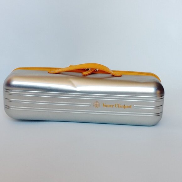 VEUVE Clicquot Metal Zip Up Hard Case Champagne Cooler Case for 750ml AIRSTREAM - Picture 1 of 14